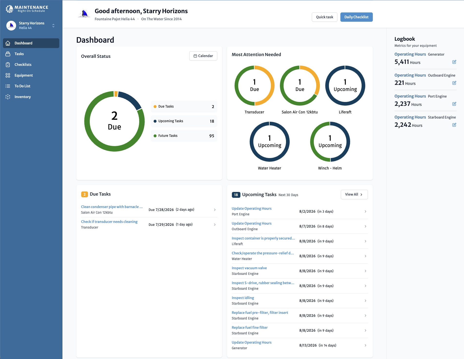 MaintenanceROS Digital Maintenance Records